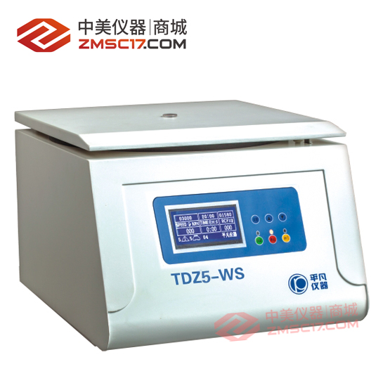 平凡 TDZ5-WS LED/LCD台式多管自动平衡离心机  角转子